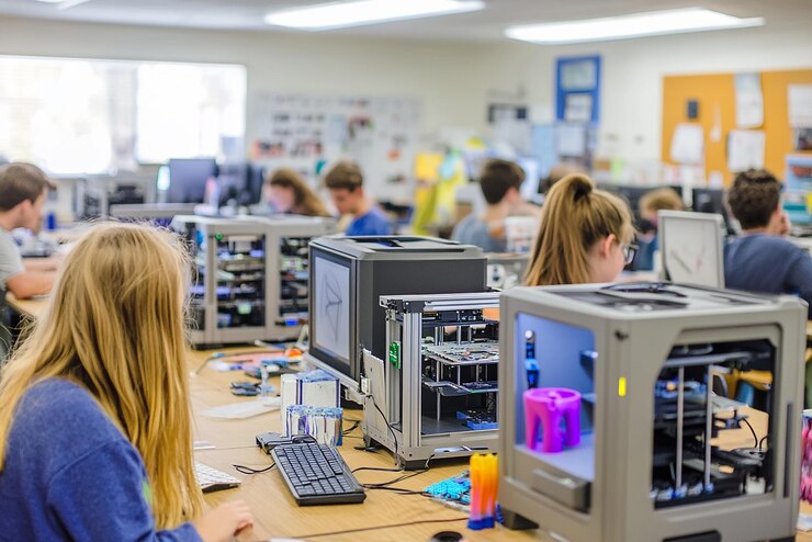 Foto "estudiantes enérgicos en una clase ocupada"