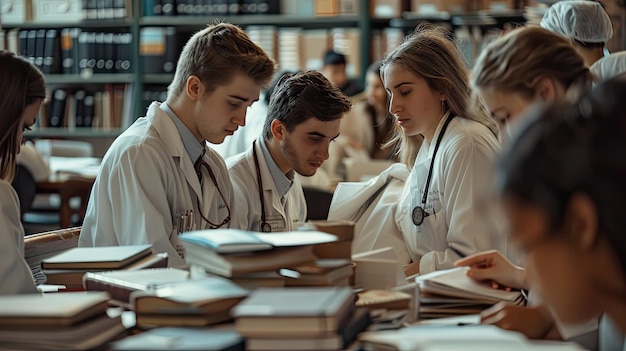 Estudiantes de la escuela de medicina de investigación