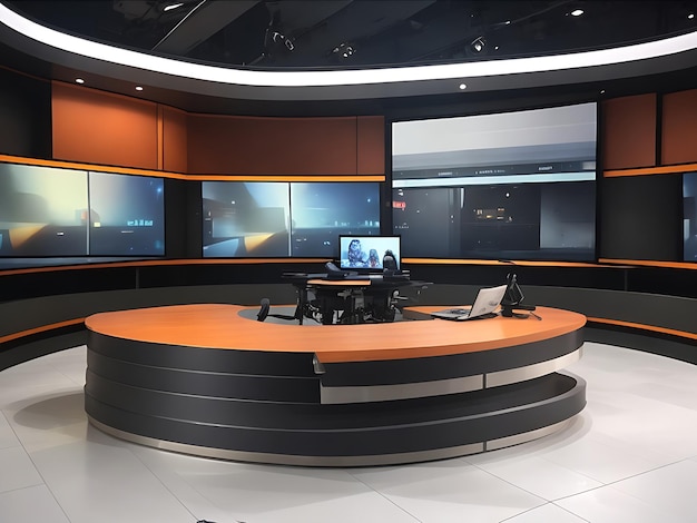 estúdio de notícias de televisão