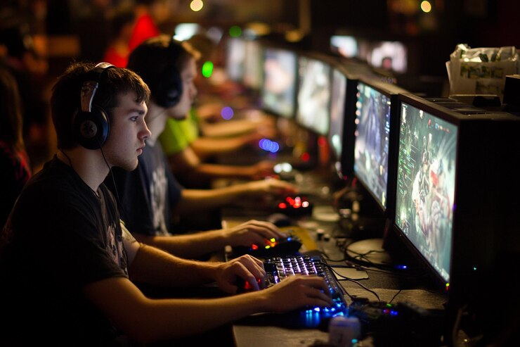 Foto estudio etnográfico de los clanes de juegos en línea ar generativo ai