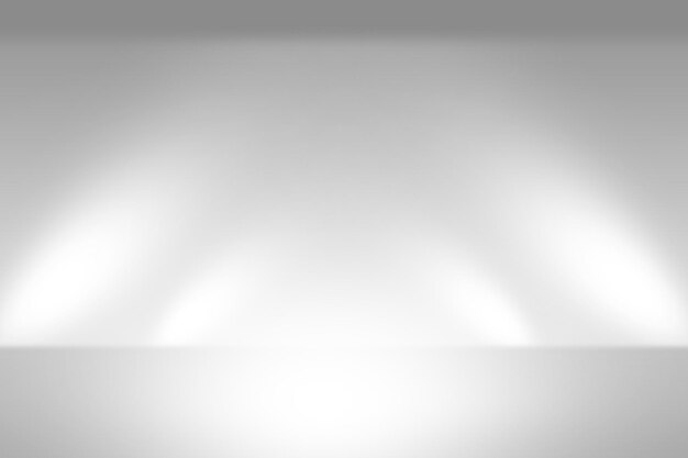 Estudio fotográfico blanco vacío con fondo de reflectores