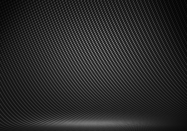 Foto estúdio interior texturizado de fibra de carbono preto com lig direcional