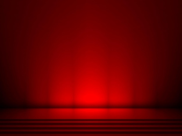 Estudio liso Fondo rojo y blanco