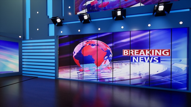 Estudio de noticias Virtual TV Studio