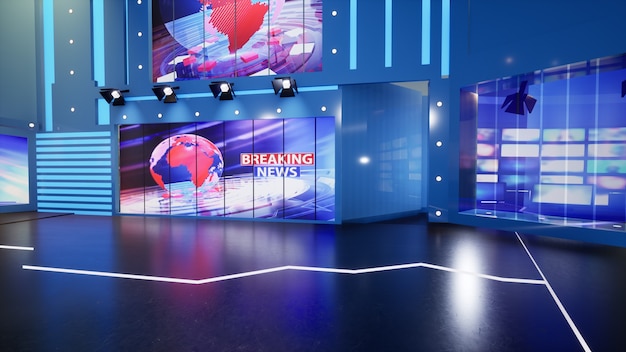 Estudio de noticias Virtual TV Studio