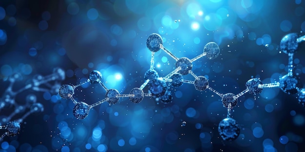 Un estudio en profundidad revela la compleja estructura molecular resaltada por una suave luz azul
