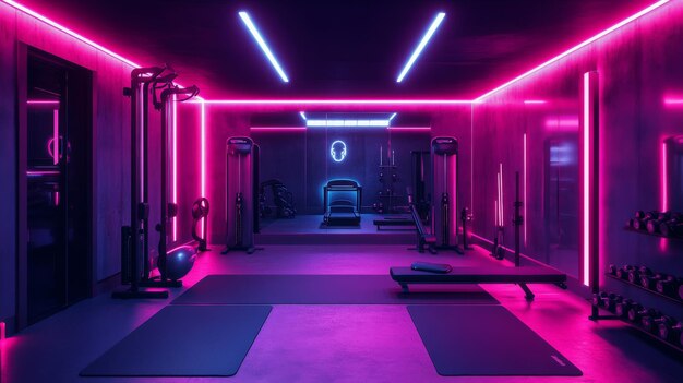 Estudios de fitness futuristas impulsados por IA que ofrecen entrenamiento personalizado con entrenadores virtuales Gimnasios que utilizan IA para adaptar programas de ejercicio y proporcionar retroalimentación a los usuarios en tiempo real