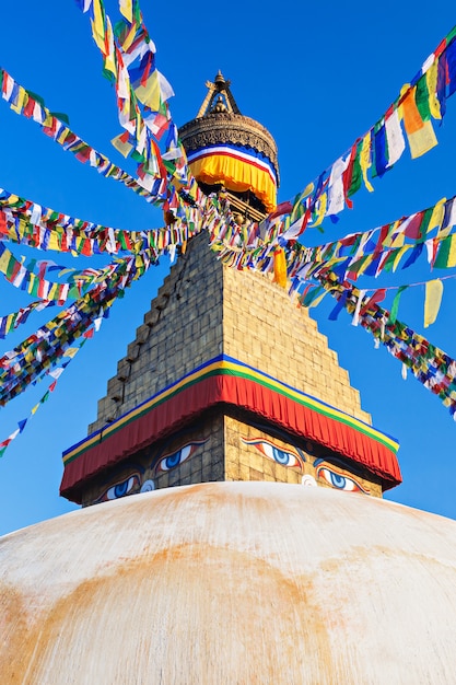 Foto estupa de boudhanath, katmandú