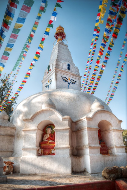 Foto estupa de swayambhunath