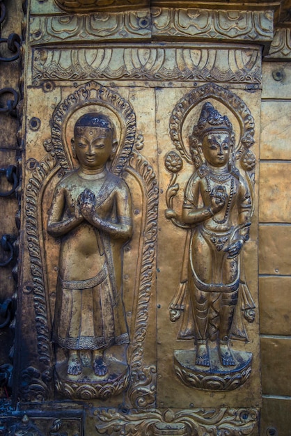 Foto estupa de swayambhunath