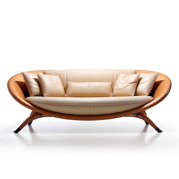 Estupendo sofá estilo Giorgetti Cativante topFront esquerda em um fundo branco