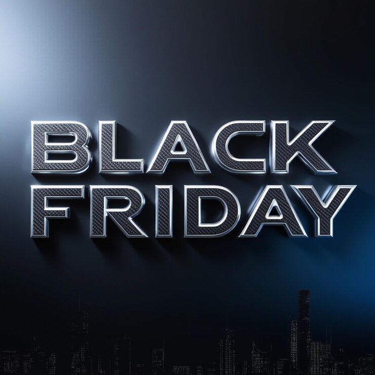 Foto estupendos efectos de texto del viernes negro diseños llamativos para sus promociones