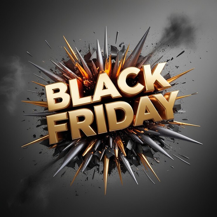 Foto estupendos efectos de texto del viernes negro diseños llamativos para sus promociones