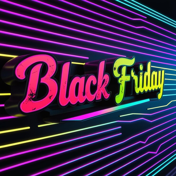 Foto estupendos efectos de texto del viernes negro diseños llamativos para sus promociones