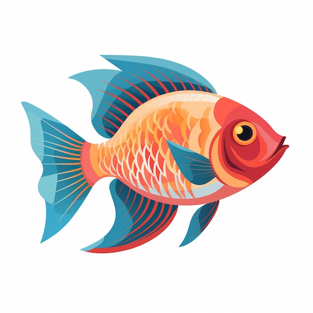 Esturjão clip art peixe tropical colorido peixe de recife vermelho peixe colorido para pesca de lagoa
