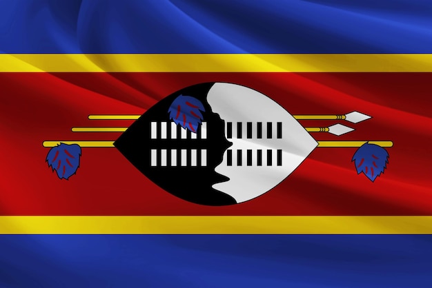 Esuatini Bandera 3d