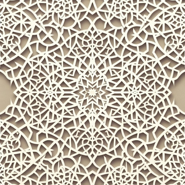 Eternal Blossom Una danza hipnotizante de armonía floral y geométrica Diseño de patrones sin costuras