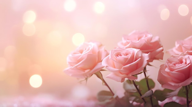 Ethereal Blooms Pétalos de rosa suaves y soñadores sobre un fondo texturizado