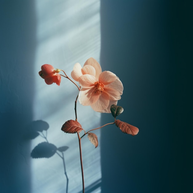 Foto ethereal light uma instalação romântica de fotografia floral de foco suave