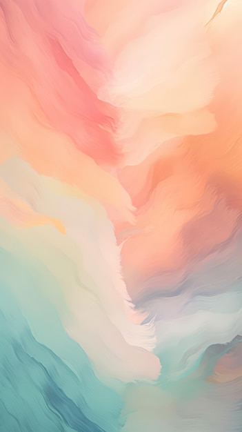 Ethereal Pinselstriche Pastell Abstract Hintergrund KI generiert