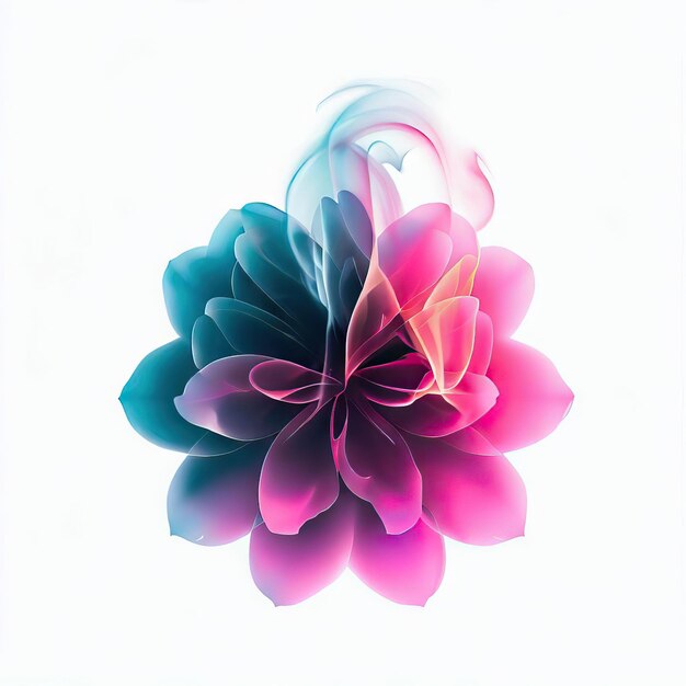 Foto ethereal smoke petals generative ki