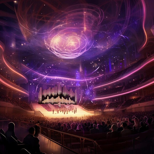 Ethereal Symphony Hall con la Orquesta de Grandes Candelabros y compositores de renombre