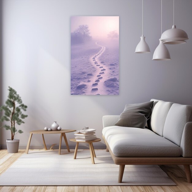 Foto ethereal trails minimalistischer kunststil