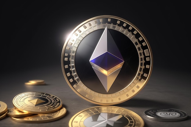 Ethereum-Münze digitale Währung Finanzmarktcrash Kryptowährung