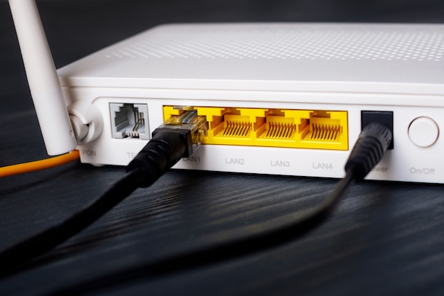 Ethernet-Ports, RJ45-Buchsen im Modem