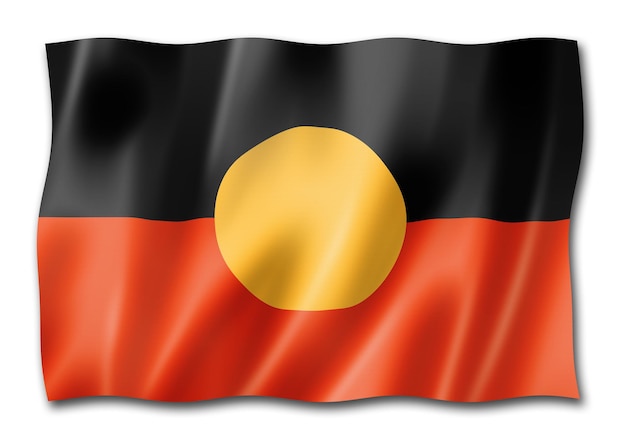 Ethnische Flagge der australischen Aborigines