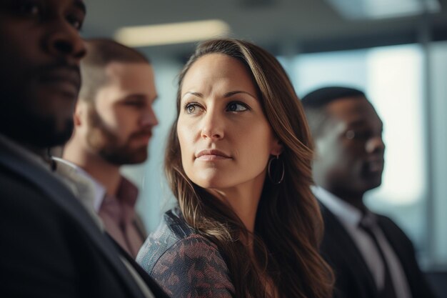 Ethnische Vielfalt Menschen aus verschiedenen Kulturen bei einem inklusiven und fairen Jobgespräch