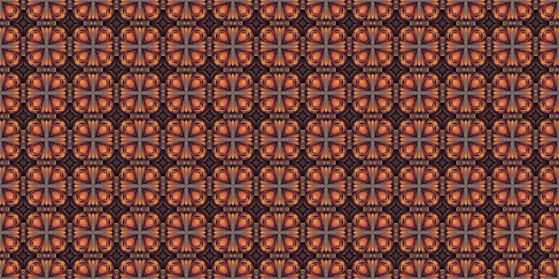 Ethnisches Boho-Nähtlosmuster Abstraktes Kaleidoskopgewebe-Design-Textur