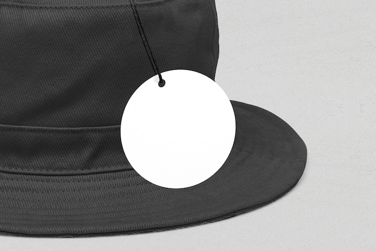 Foto etiqueta de roupa png maquete transparente