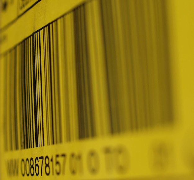 Etiqueta de identificación del producto con código de barras