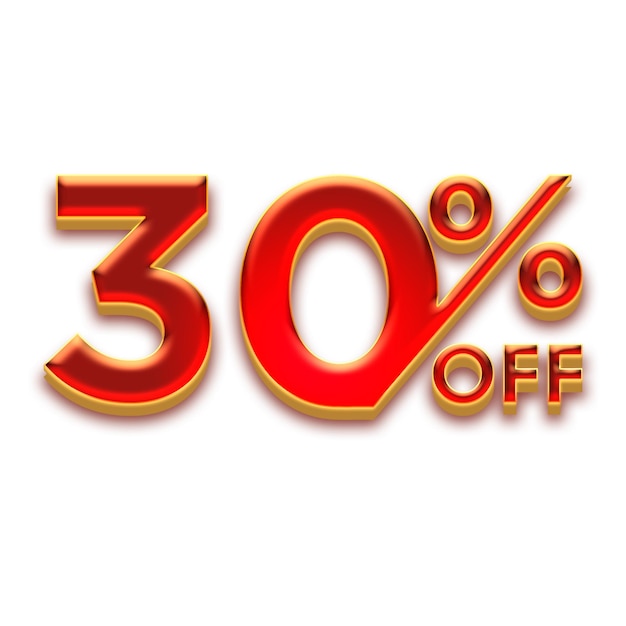 Etiqueta de ofertas de descuento del 30 por ciento con diseño de frutas rojas