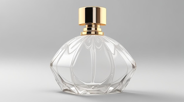 Etiqueta de perfume de lujo Render