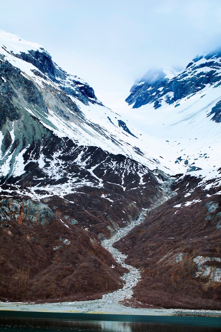 EUA, Alasca, Parque Nacional Glacier Bay, Campo de gelo, Grassland, Parque Nacional