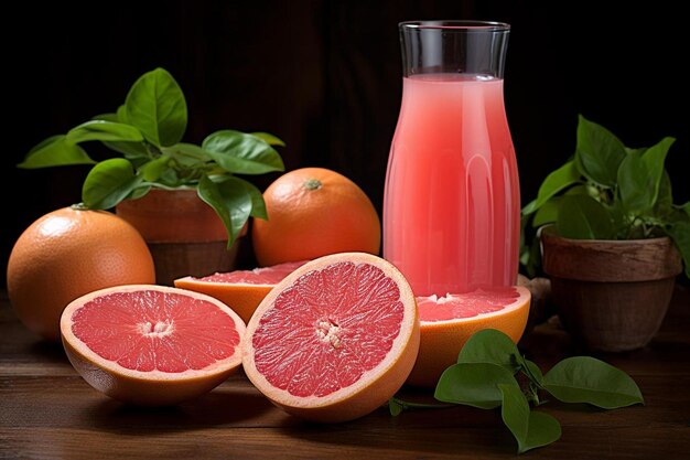 La euforia del pomelo saboreando el jugosidad de la fotografía de pomelos