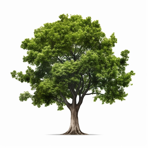 Eukalyptusbaum mit isoliertem Hintergrundbaum 3D-Rendering