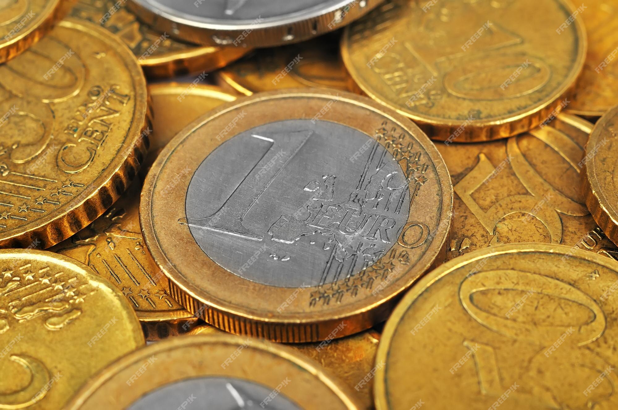 € 1 moneda  Foto Premium