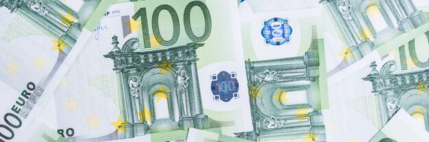 Euro-Geld. Euro-Bargeld. Euro-Geld-Banknoten.