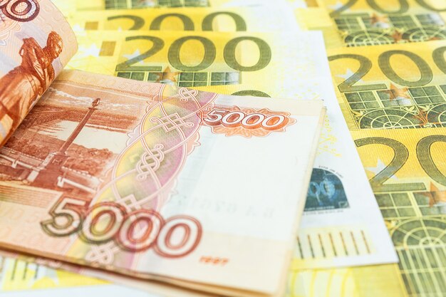 Euro, notas de rublo