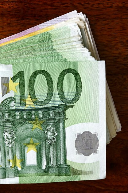 Foto euro-scheine, geld