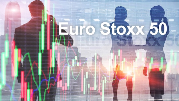 Euro Stoxx 50 STOXX50E Index Concepto de la zona euro