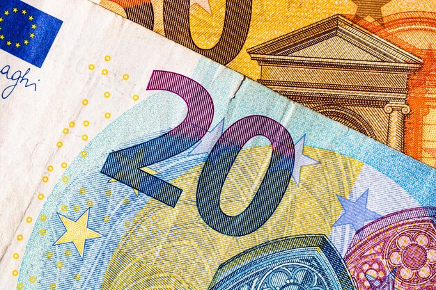 Foto euro-währung europa inflation euro-geld währung der europäischen union