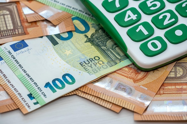 Eurogeld mit Rechnerinvestition