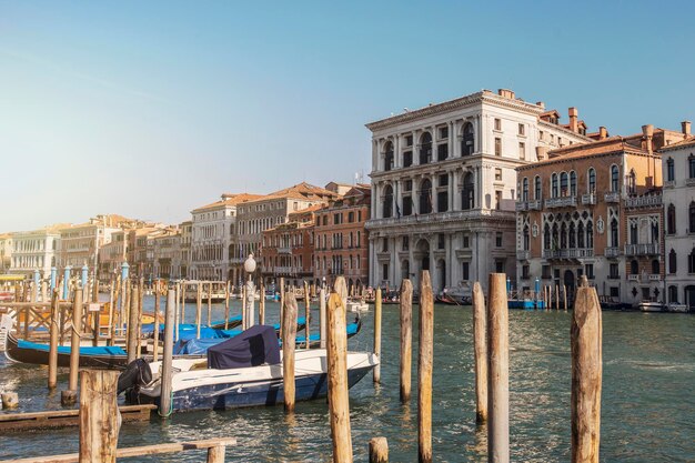 Europa. Italia. Vista del Gran Canal de Venecia en un día soleado de verano