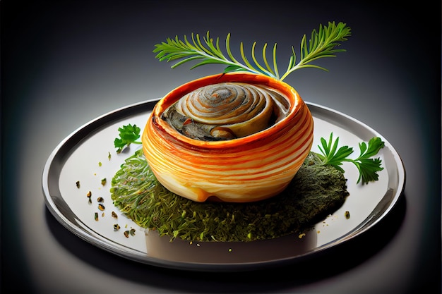 Europäische Küche Escargot Essen