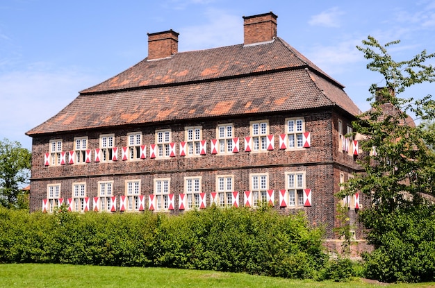 Europäisches altes altes Schloss in Westfalia Deutschland