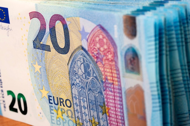 Europäisches Geld Euro ein Geschäftshintergrundx9